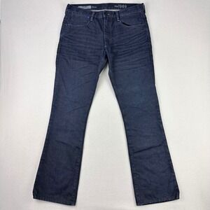 GAP 1969 Jeans Mens 33x32 Slim Bootcut Dark Wash Y2K Cotton Western Cowboy Rodeo